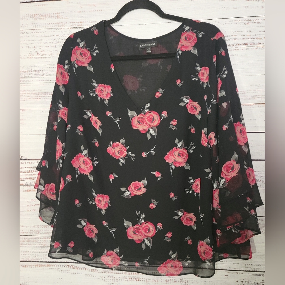Lane Bryant 14/16 Floral blouse